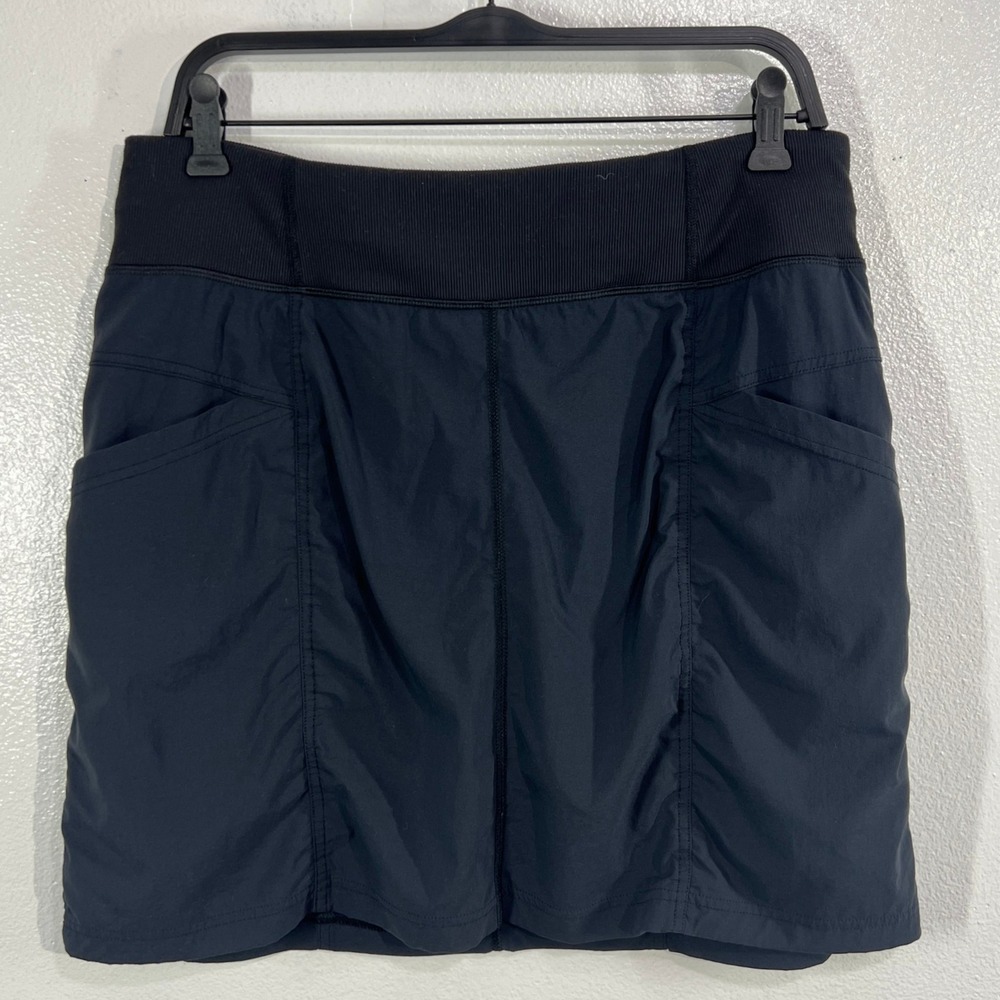 prAna Black Active Skort L | Built-In Shorts |‎ Hiking Travel Athleisure Skirt - Picture 2 of 11